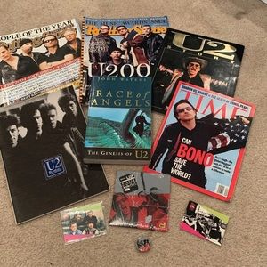 U2 band memorabilia merch bundle